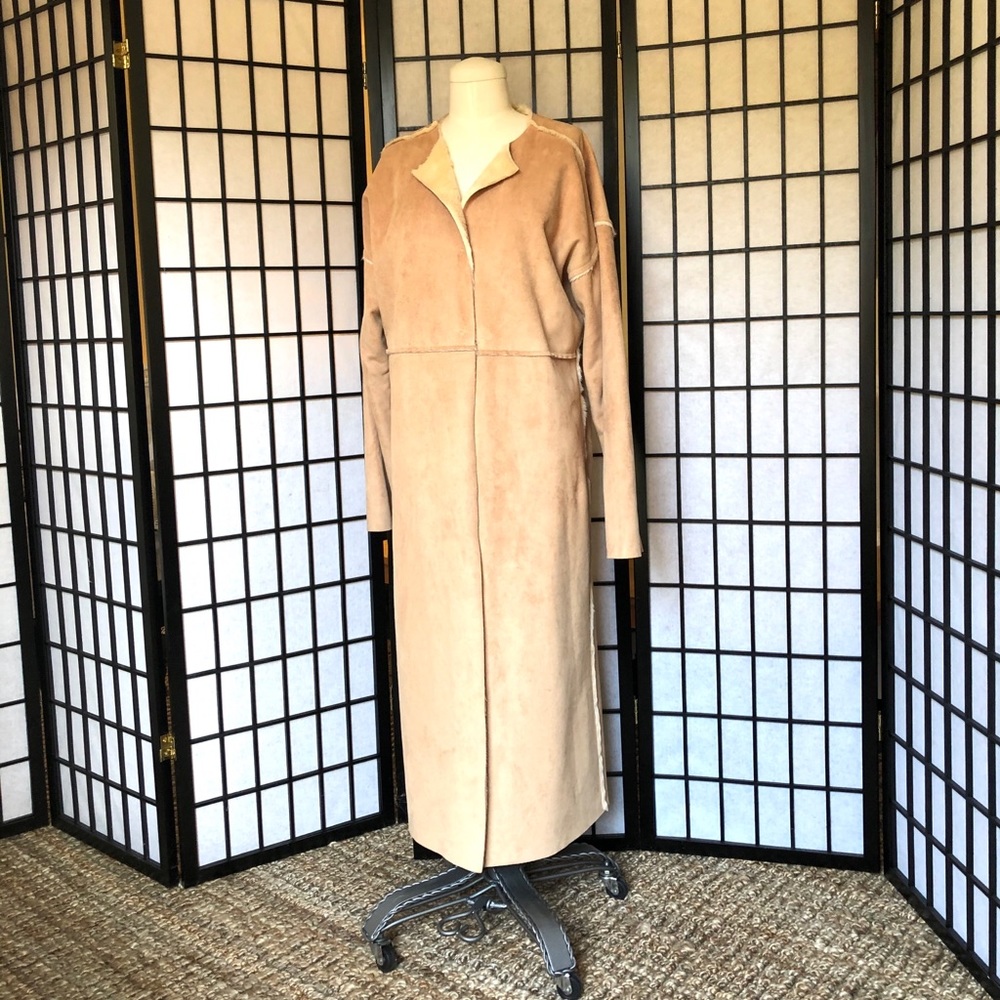 Banana Republic Faux-Shearling Car Coat